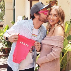 Beau Clark Holding A Onesie and Kissing Stassi Schroeder Is in Such a Good Place With Her Pregnancy