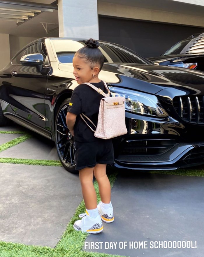 Stormi Webster Carries a Bag Worth over $10K for Her 1st Day of Home Schooling