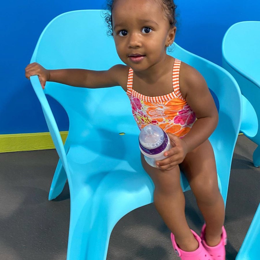 Summer Swimming Kenya Moore Daughter Celeb Kids Playing Pools