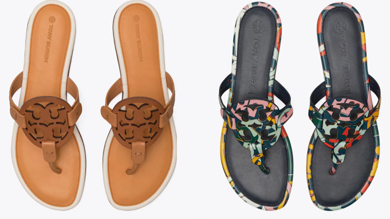 Descubrir 106+ imagen tory burch colorful miller sandals