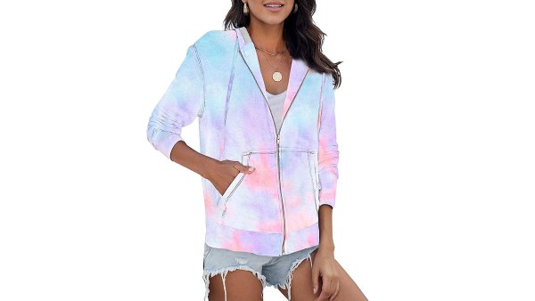 Dokotoo Full Zip-Up Hooded Sweatshirt