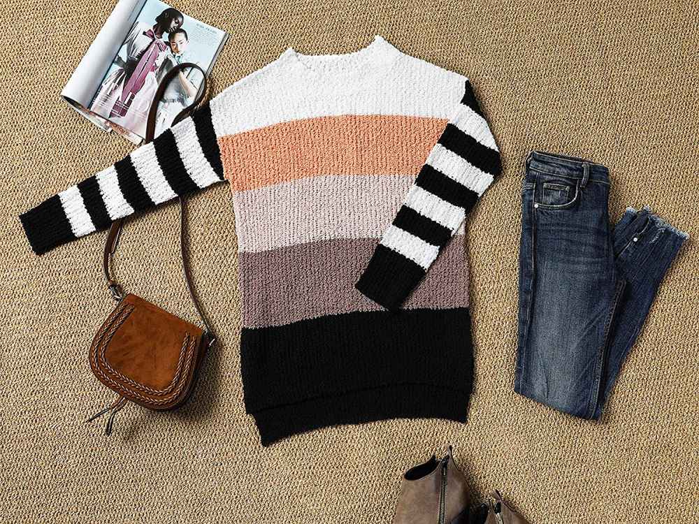 Imily Bela Fuzzy Knitted Sherpa Sweater