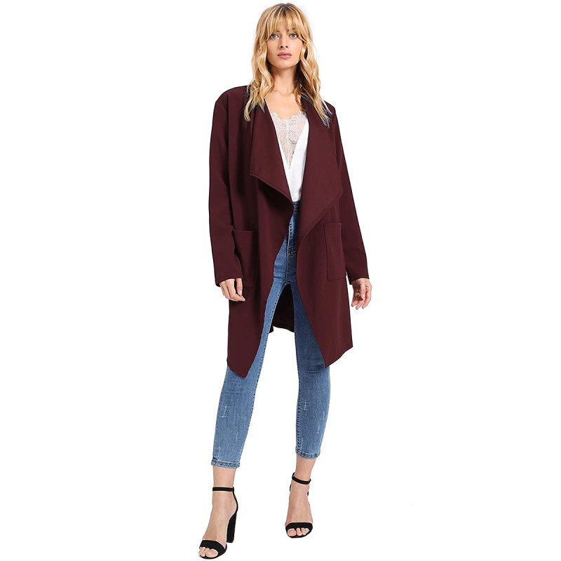 Romwe Waterfall Coat Is the Perfect Fall Layering Piece | Us Weekly