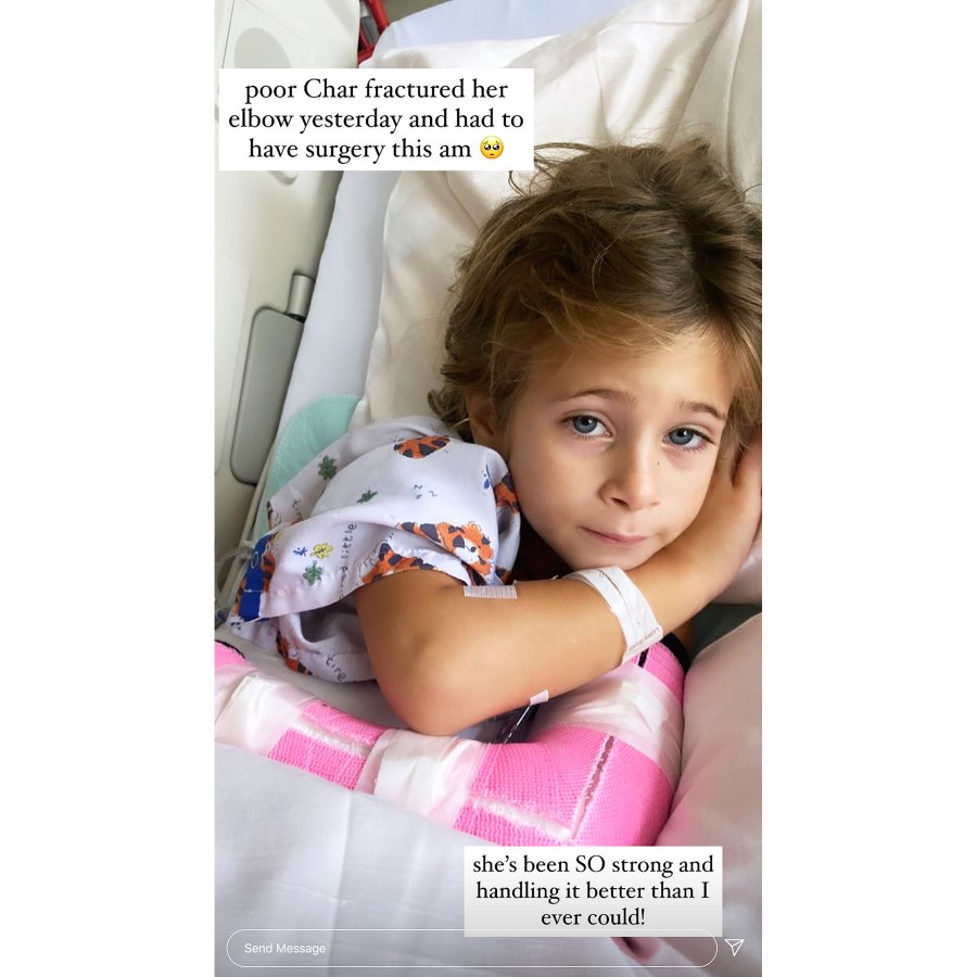 Amanda Stanton Daughter Charlie Has Surgery After Fracturing Arm