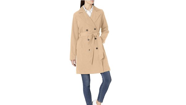 Amazon Essentials Women's Water-Resistant Trench Coat