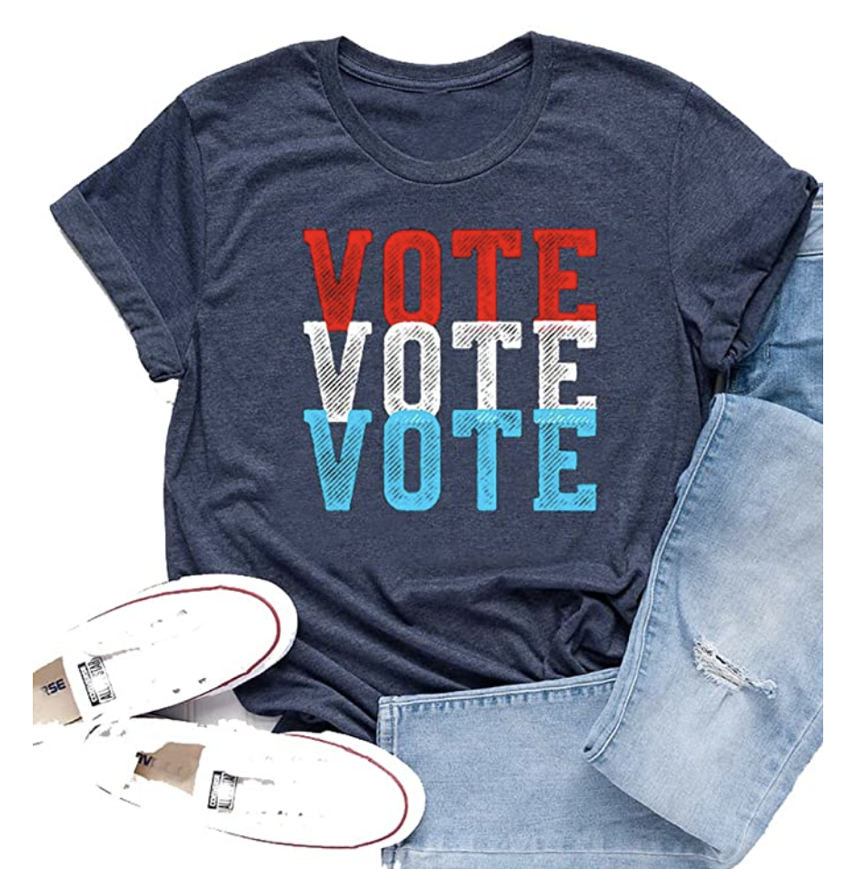 Belleet 2020 Election Shirt Register to Vote Short Sleeve Tops