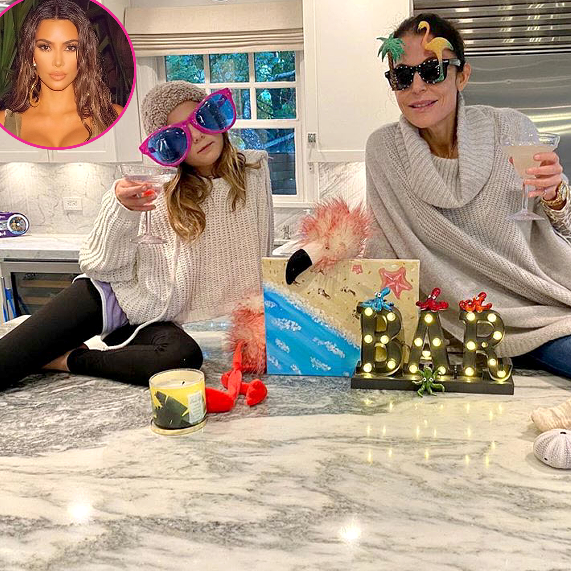 Bethenny Frankel Daughter Bryn Mock Kim Kardashian Private Island Getaway