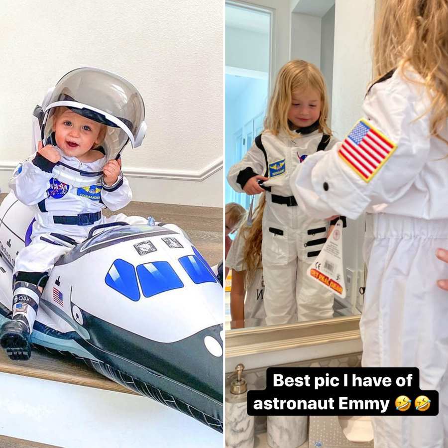 Brooks and Emmy Astronauts Halloween Jade Roper