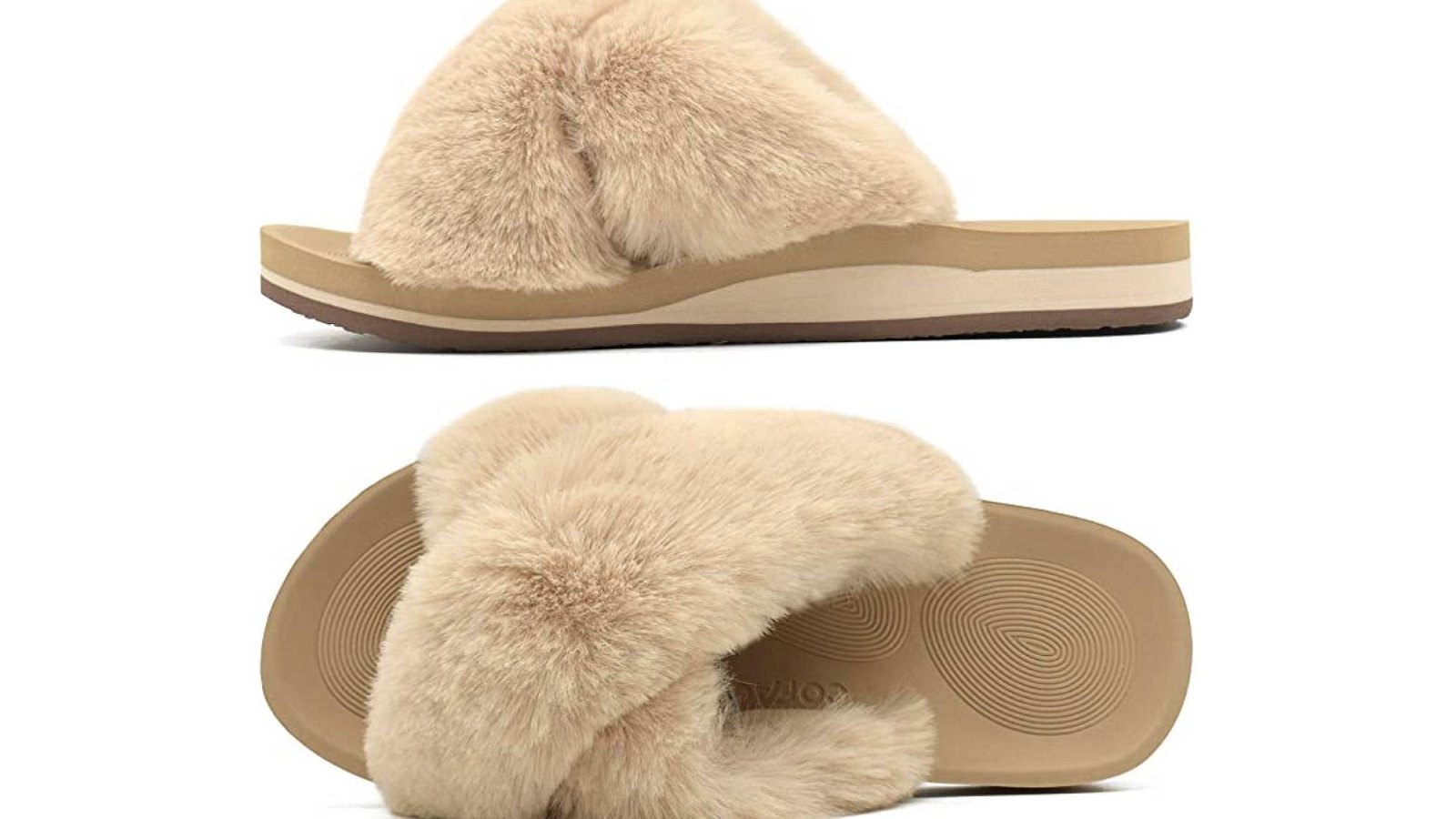 Coface Fuzzy Slippers Are Comfy and Have Incredible Arch Support UsWeekly
