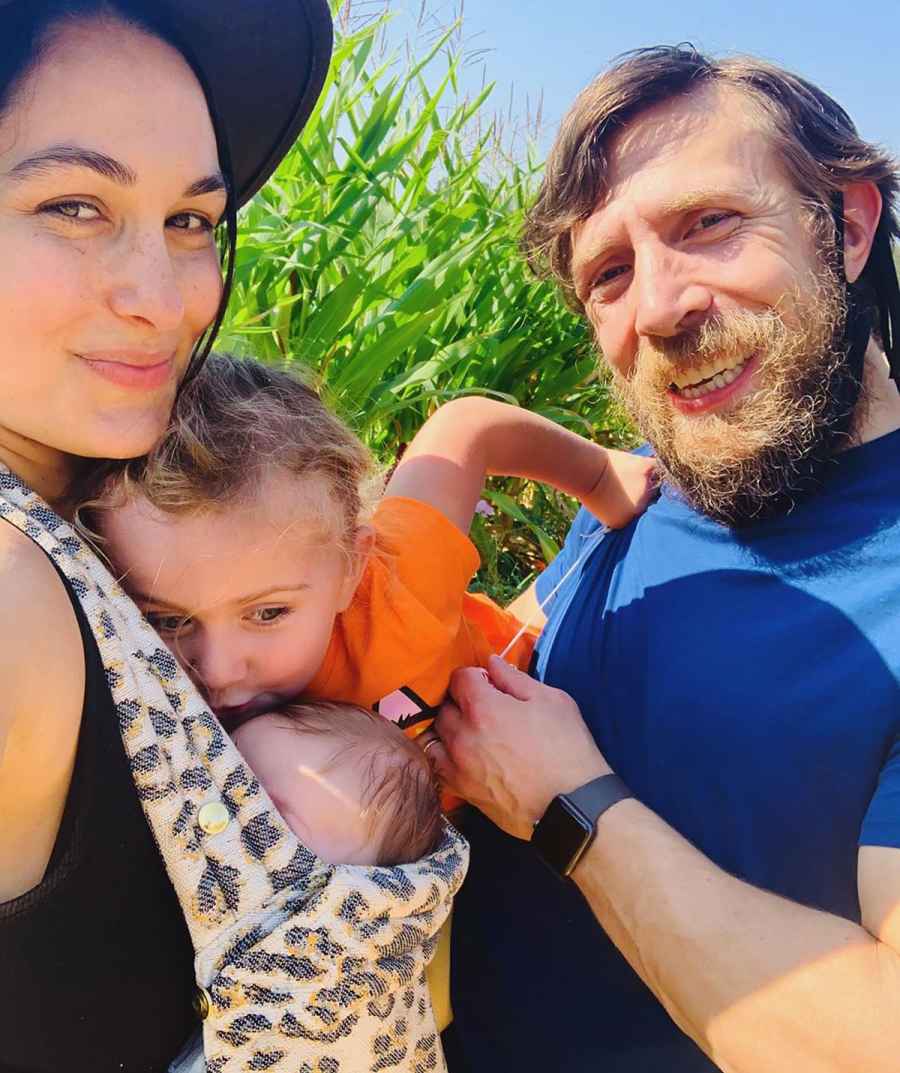 Brie Bella and More Parents Visit Pumpkin Patches With Their Kids