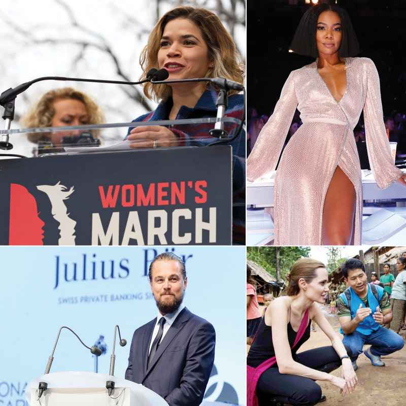 Celebrity Activists: Angelina Jolie, America Ferrera, Leonardo DiCaprio and More