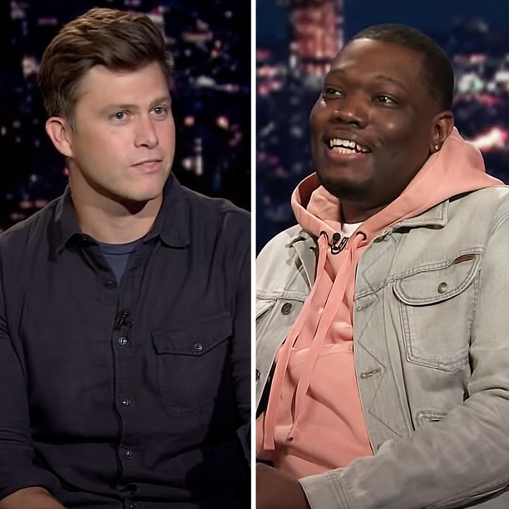 Colin Jost and Michael Che SNL’s COVID Table Read Felt Like a Podcast