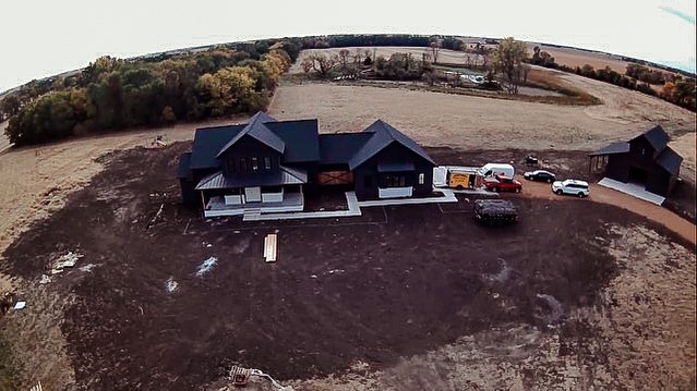 DeBoer’s Home Build Aerial View