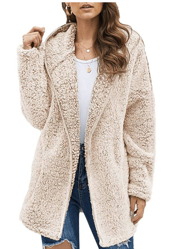 Dokotoo Fuzzy Sherpa Coat Is Softer Than Your Favorite Bathrobe