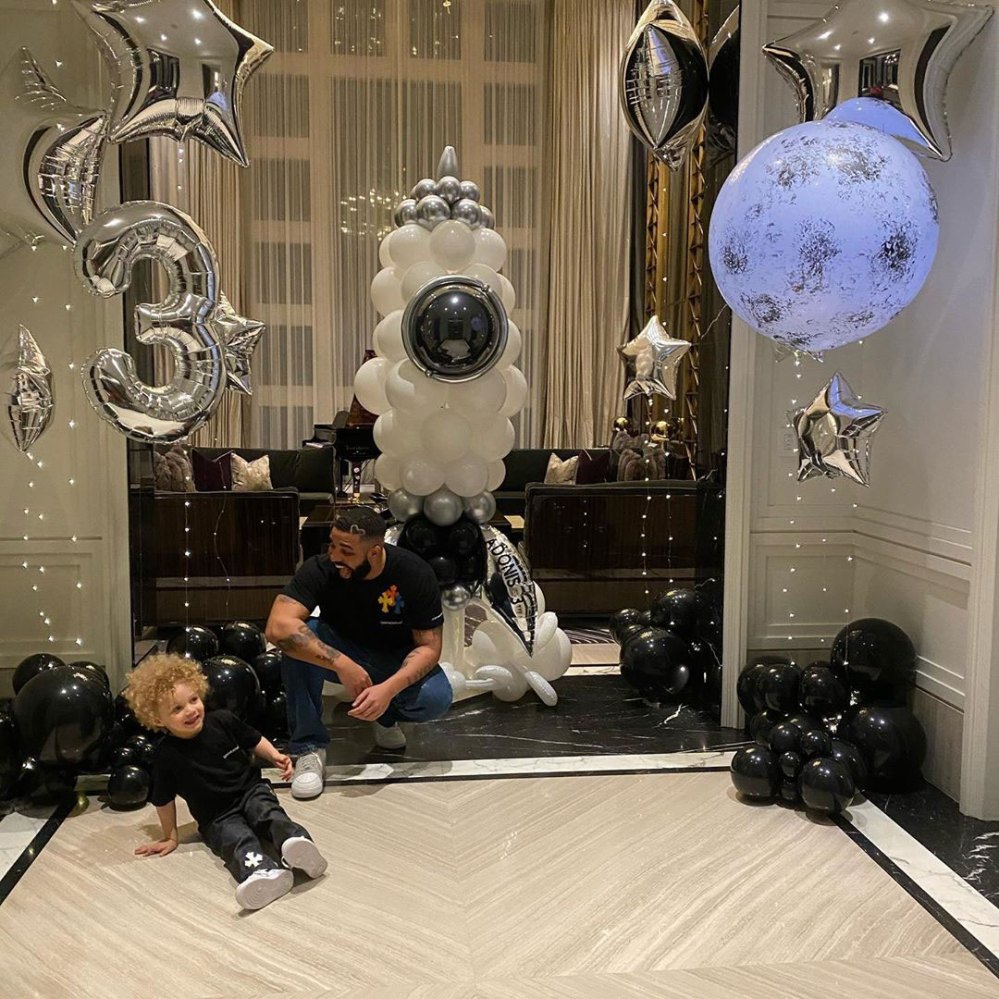 Drake Celebrates Son Adonis 3rd Birthday Best Balloons