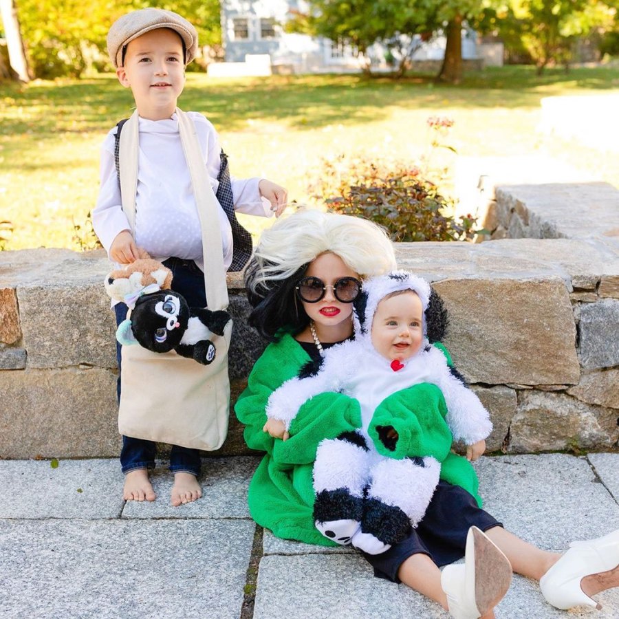 Eva Amurri Children Marlowe Major and Matteo Martino Dressed Up For Halloween as from 101 Dalmations