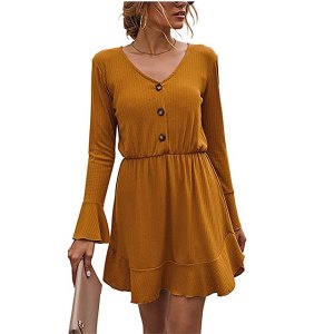 Fanvook Cute Knit Mini Dress Is Absolutely Perfect for Fall | Us Weekly