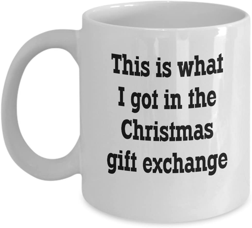 Funny White Elephant Gag Gift Exchange Coffee Mug