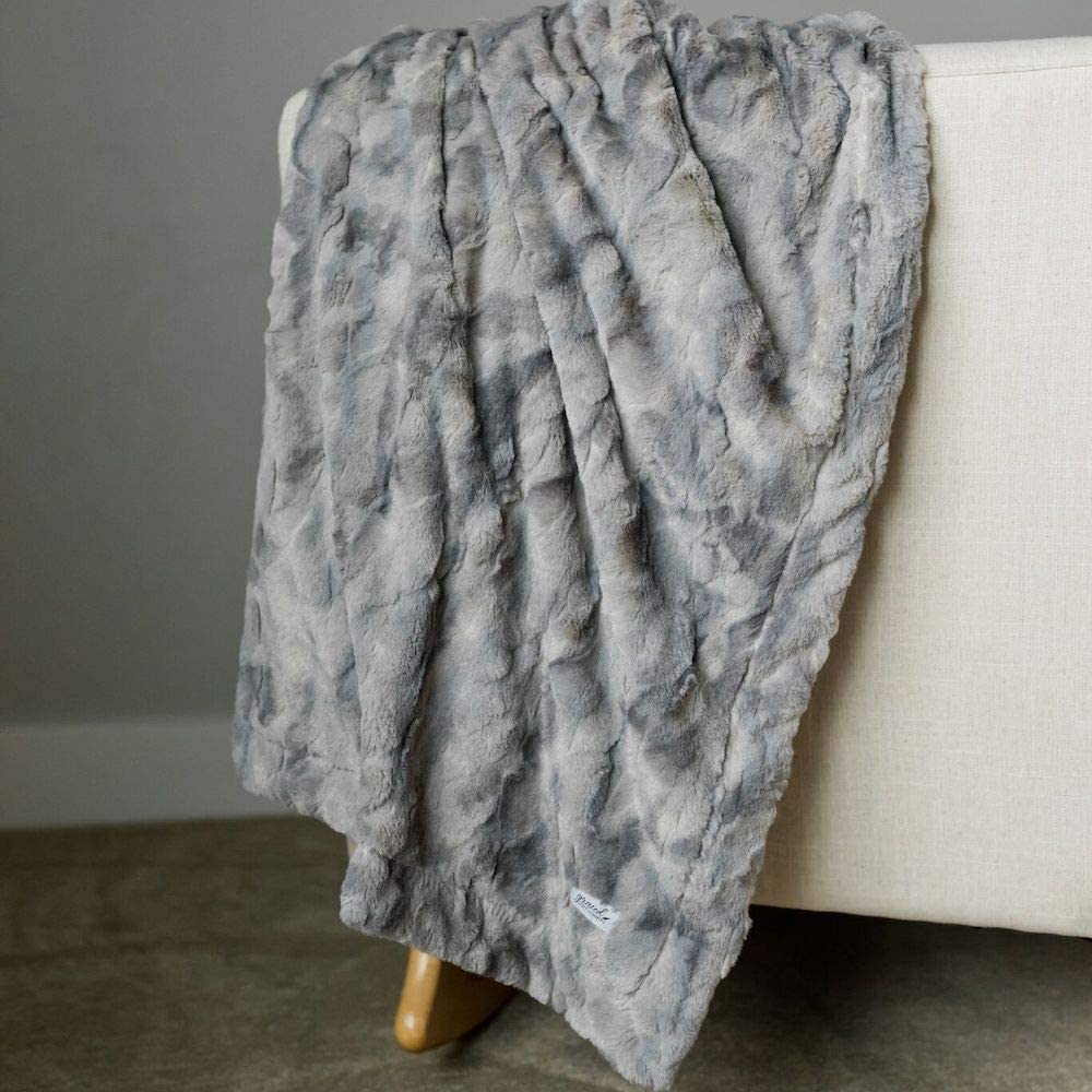 GRACED SOFT LUXURIES Large Super Soft Cozy Faux Fur Throw Blanket