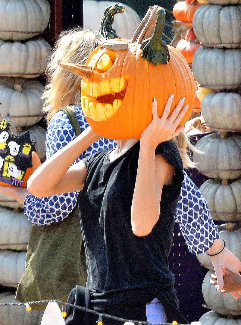 Heidi Klum pumpkin patch