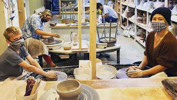 Hilary Duff Bonds With Son Luca, 8, During Pottery-Making ‘Date Night’: Pics