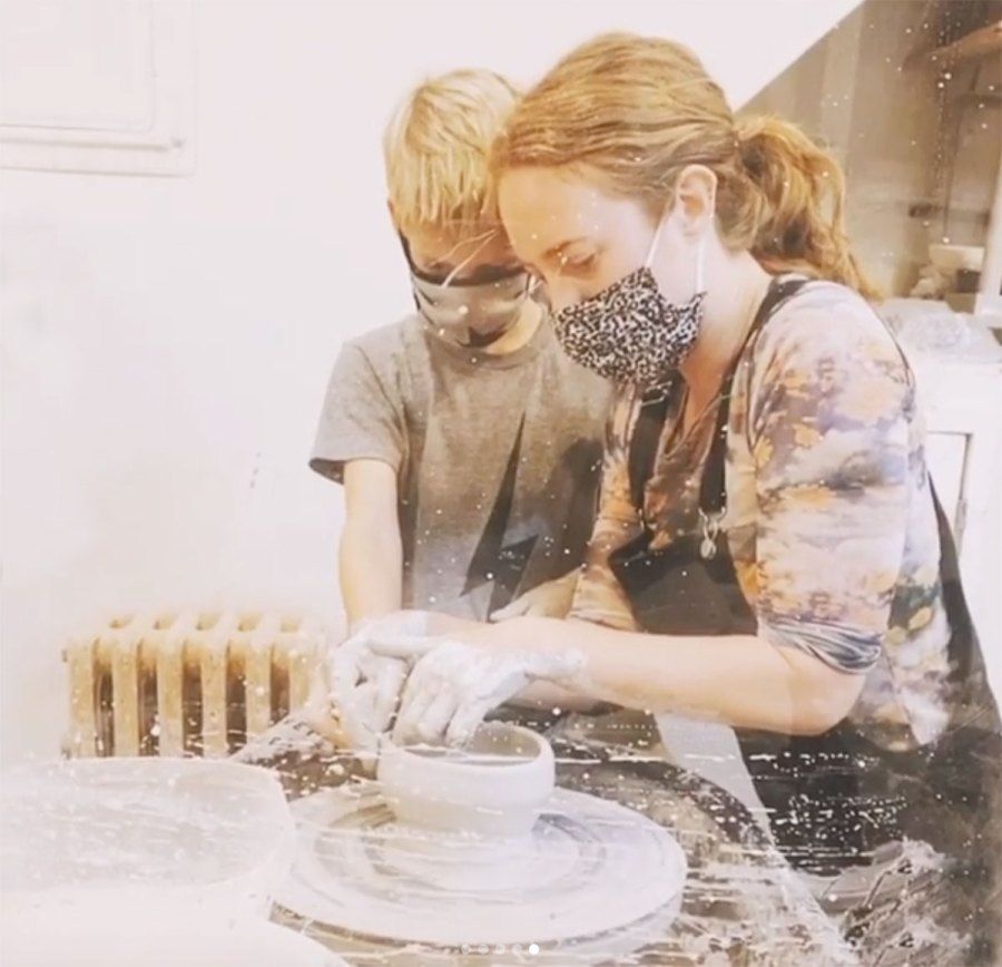 Hilary Duff Bonds With Son Luca, 8, During Pottery-Making ‘Date Night’: Pics