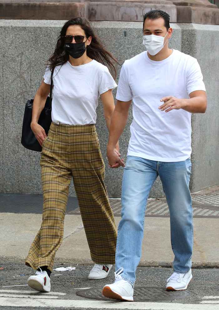 Katie Holmes and Boyfriend Emilio Vitolo Jr. Step Out in NYC in Matching Tees and Sneakers