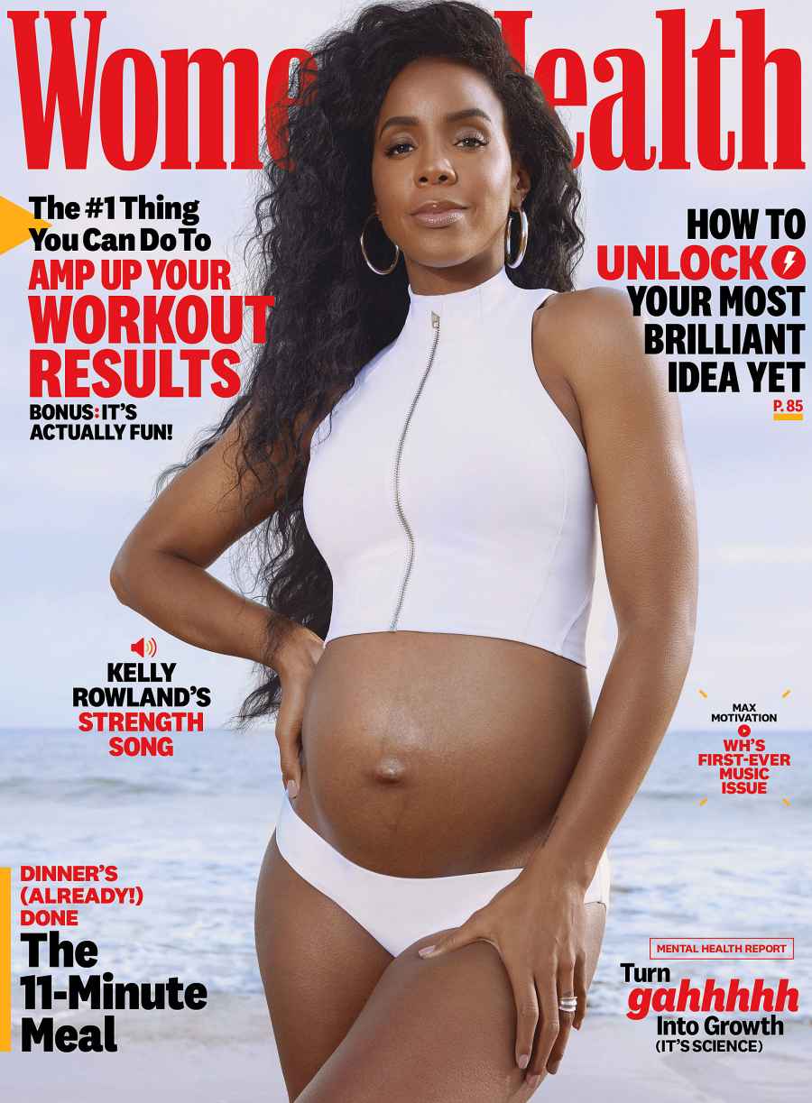 Kelly Rowland Pregnant Womens Health Cover