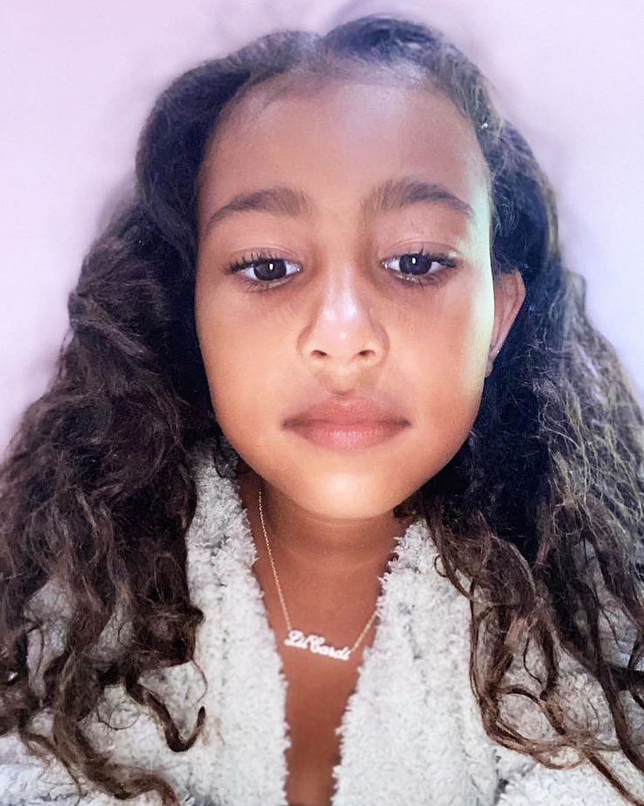 Kim Kardashian Daughter North Wants to Make the World a Better Place and Wears Lil Cardi Necklace