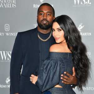 Kim Kardashian Shares Happy Family Photo With Kanye West and Kids Amid Drama