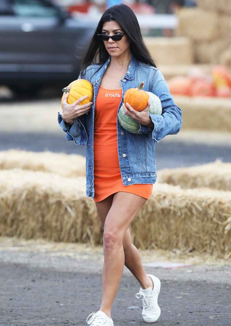 Kourtney Kardashian pumpkin patch