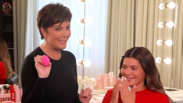 LOL! Kris Jenner Doing Kylie's Makeup Is the Best Thing You'll See All Day