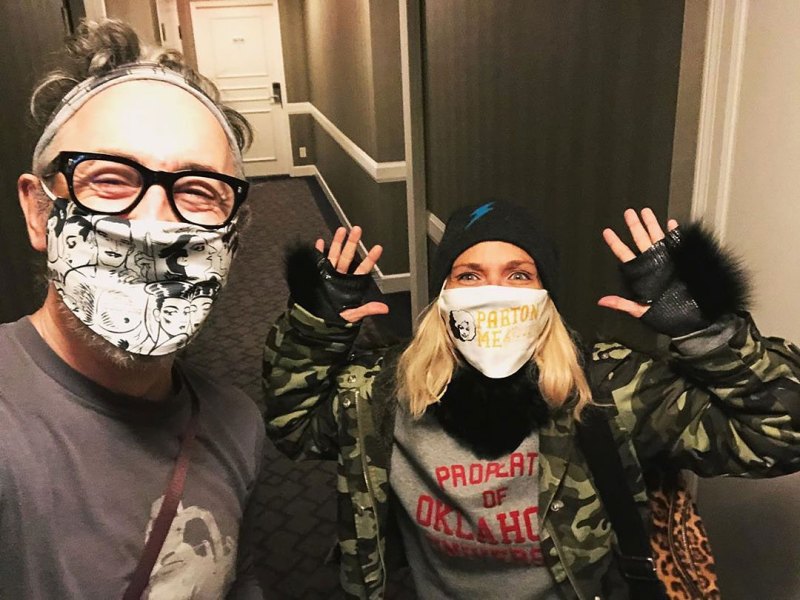 Kristin Chenoweth and Alan Cumming Celebrities Wearing Masks Amid The Coronavirus Pandemic