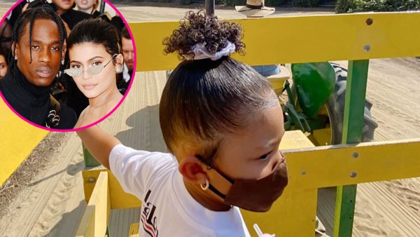 Kylie Jenner and Travis Scott Take Daughter Stormi to the Pumpkin Patch