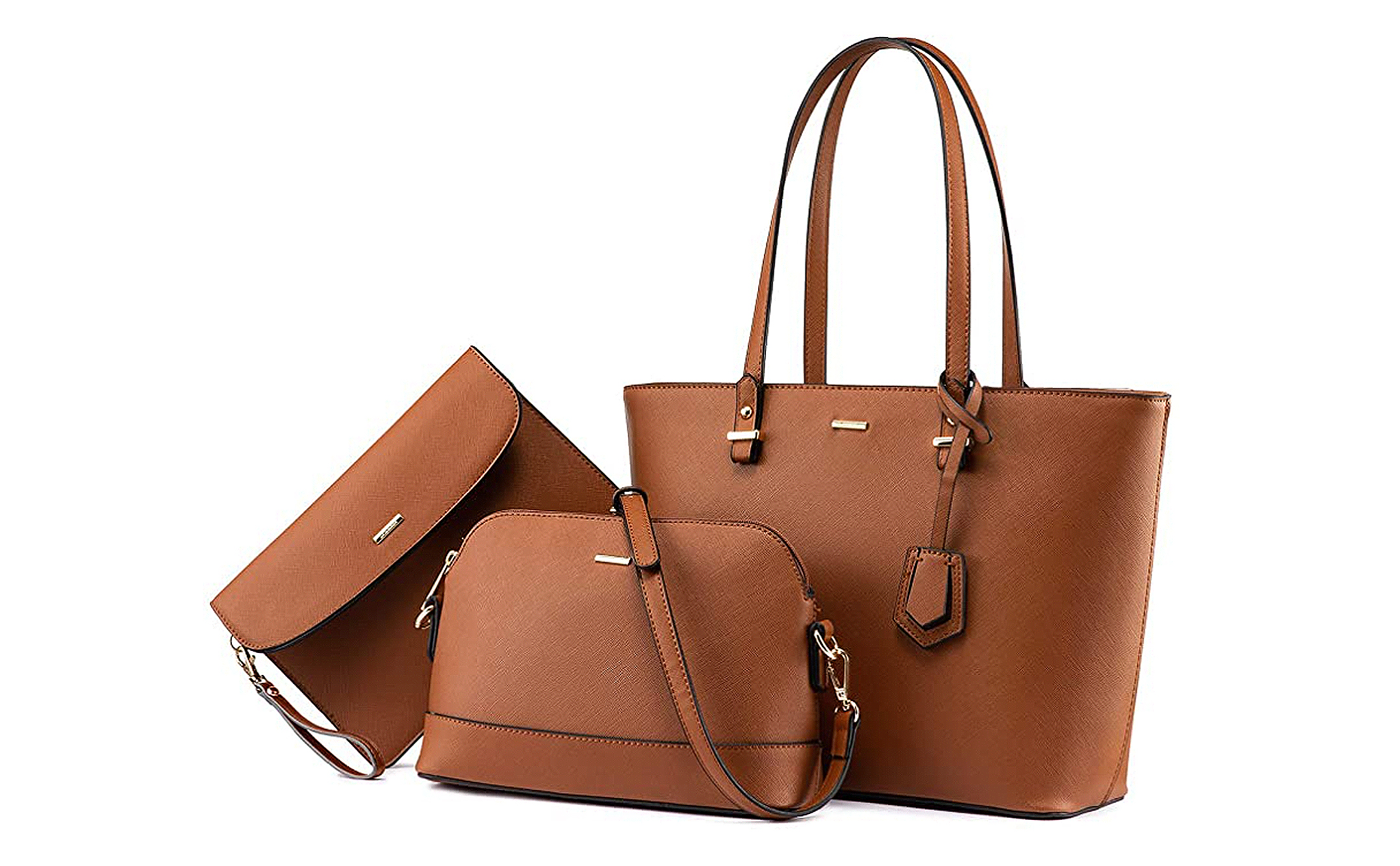 LOVEVOOK Handbags for Women Shoulder Bag Fashion Tote Top Handle Satchel Purse Set 3PCs 
