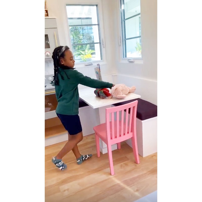 Kitchen Table LeBron James Gives Daughter Zhuri Epic Playhouse for Her Sixth Birthday