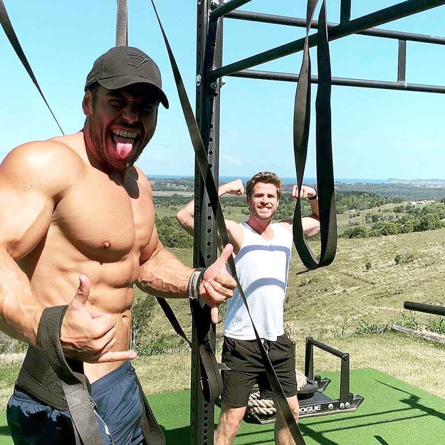 Liam Hemsworth Shows Off Toned Muscles Workout Methods