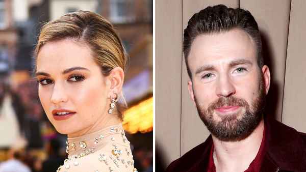 Lily James Still Won't Give Anything Away When Asked About Chris Evans Romance Rumors