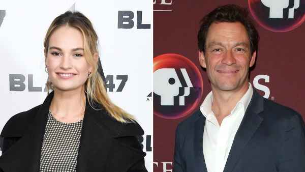 Lily James and Dominic West Cuddle at Rome Airport