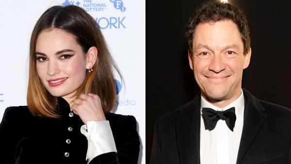 Lily James and Dominic West Were Always Flirtatious on Set