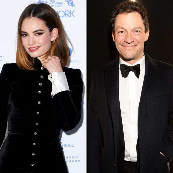 Lily James and Dominic West Were Always Flirtatious on Set