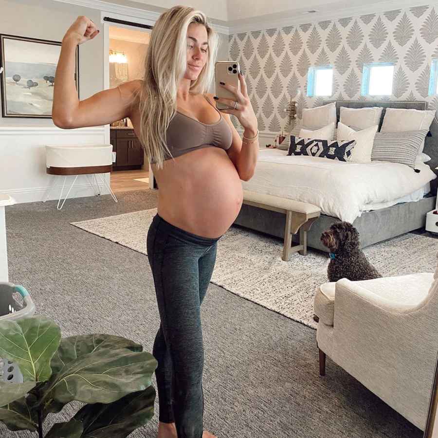 Lindsay Arnold Pregnant Working Out 38 Weeks Into Her Pregnancy
