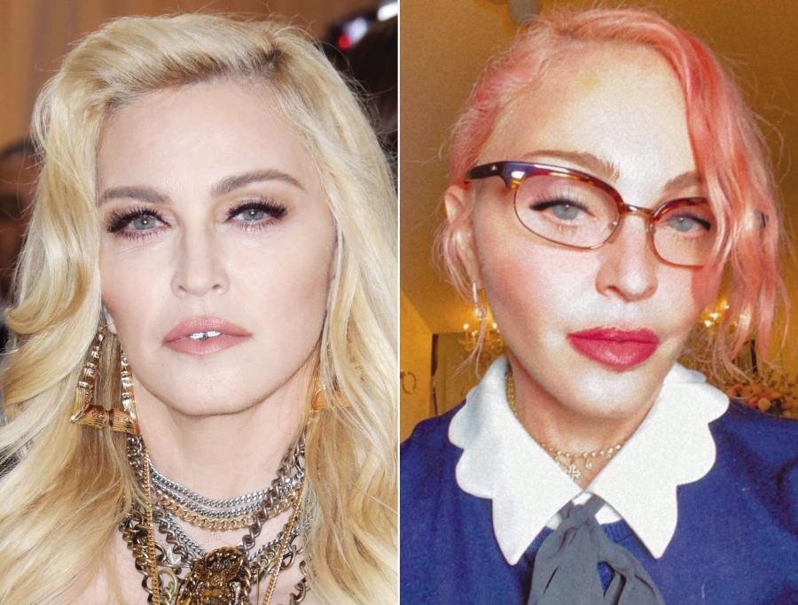 Madonna, 62, Is the Latest Star to Debut Pink Strands