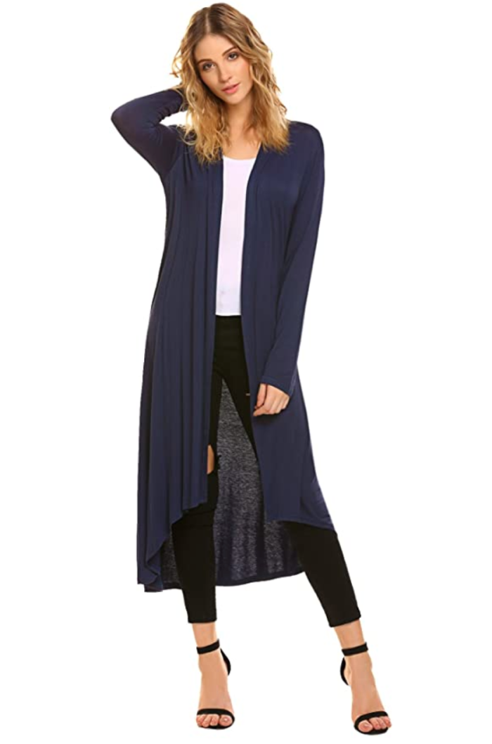 Pogtmm Stunning Long Duster Cardigan Goes With Any Fall Outfit