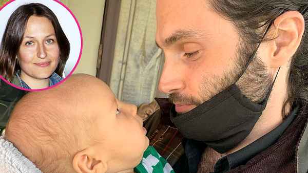 Penn Badgley Holds His Domino Kirke Baby Boy Sweet Father-Son Shot