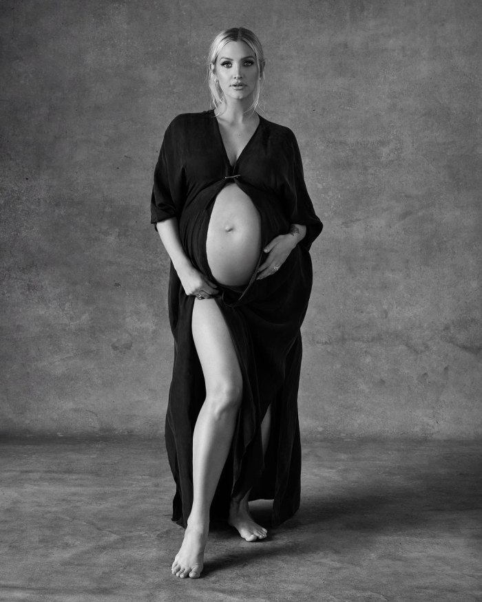 Pregnant Ashlee Simpson Cradles Bare Baby Bump in Stunning Maternity Shoot
