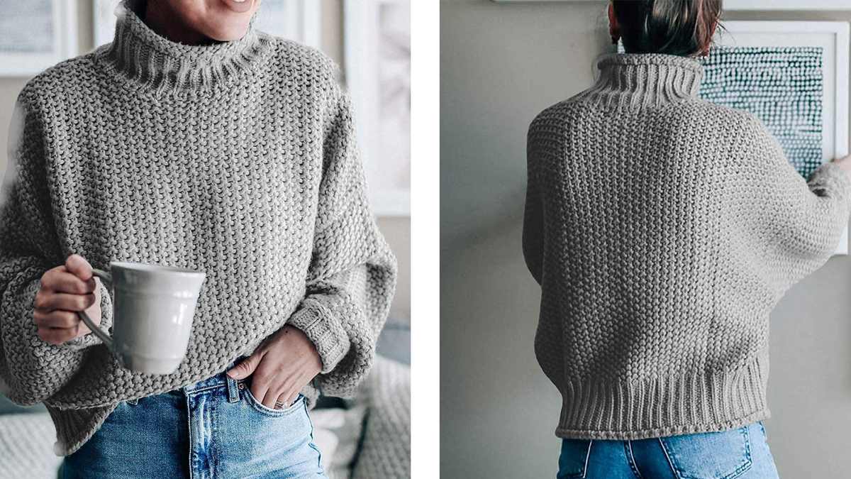 Saodimallsu Turtleneck Oversized Sweater