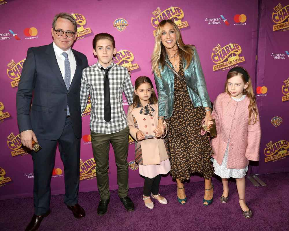 Sarah Jessica Parker Rare Family Photo Celebrates Son James 18th Birthday Matthew Broderick, James Wilkie Broderick, Tabitha Broderick, Sarah Jessica Parker and Marion Broderick