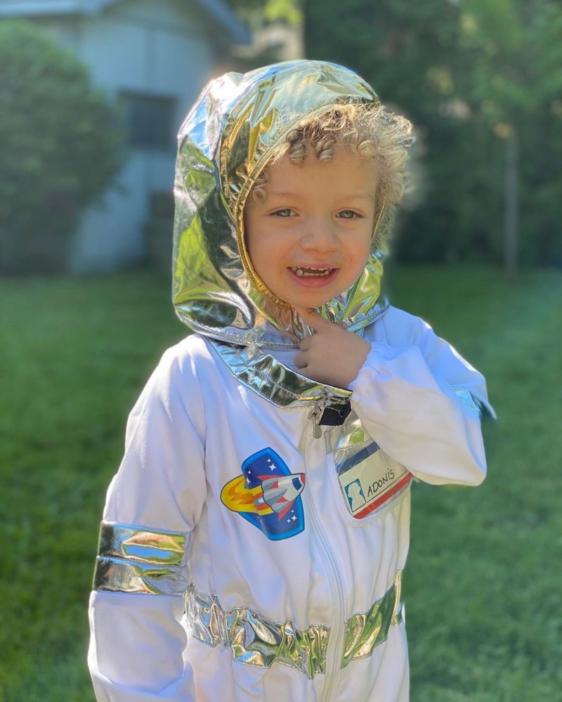 Sophie Brussaux and Adonis Birthday Halloween Costume Astronaut