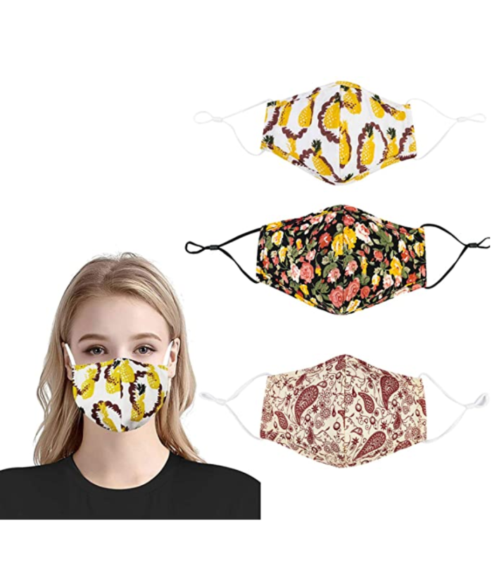 Cubierta facial de tela reutilizable ZFCGEE para mujer
